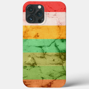 Rainbow Grunge Stripes Fundo Maiúsculo - iPhone