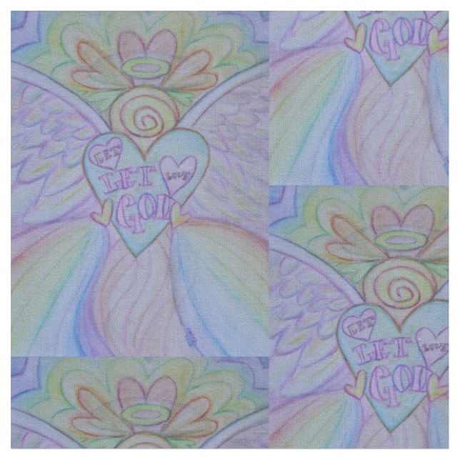 Rainbow Guardian Angel Art Material Tecido (Detalhe)