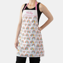 Rainbow Heart Whimsical Colorful Design