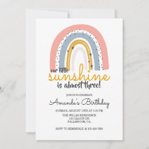 RAINBOW INVITE, nosso pequeno sol, partido RAINBOW