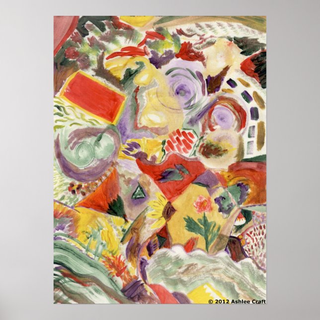 "Rainbow Kitchen" Art Poster Impressão (Frente)