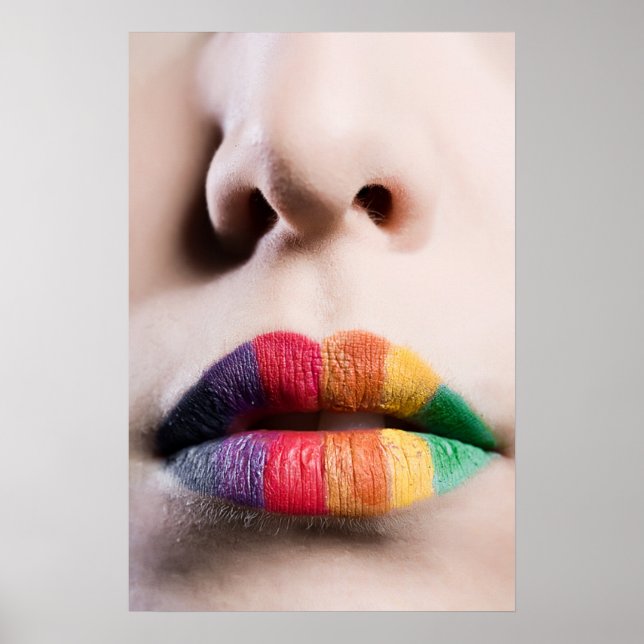 Rainbow Lips Poster (Frente)