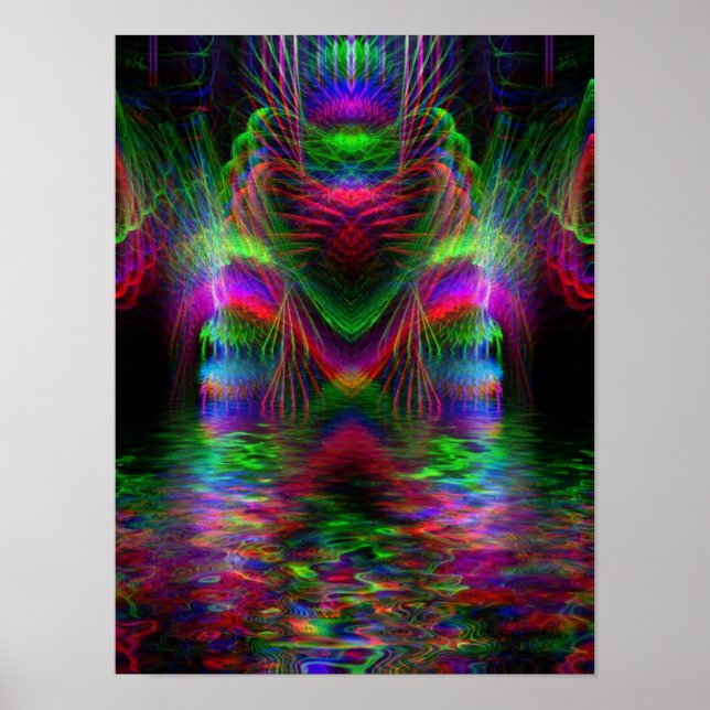 Rainbow Love Heart Poster (Frente)