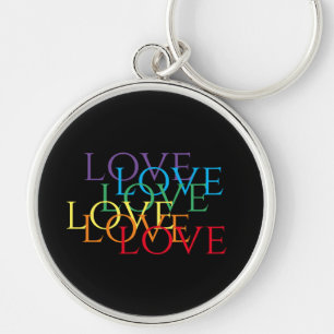 RAINBOW LOVE II - Chaveiro Premium Round