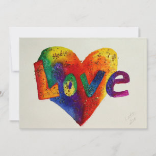 Rainbow Love Invite, Convite ou Anúncio