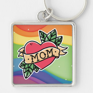 Rainbow Mãe Chaveiro