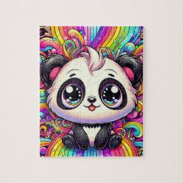 Rainbow Panda quebra-cabeça