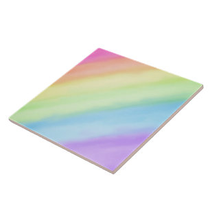 Rainbow Pastel Gradient Ombré