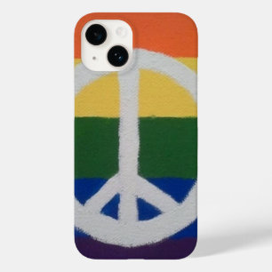 Rainbow Peace Sign Case para Apple ou Samsung