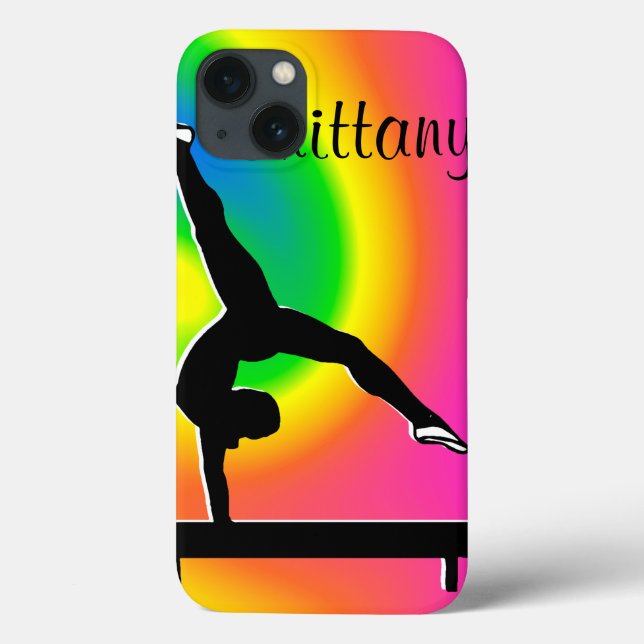 RAINBOW PERSONALIZED GYMNASTICS IPAD MINI CASE (Verso)
