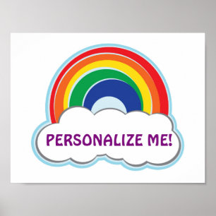 RAINBOW personalized poster