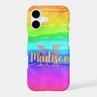 Rainbow Pride Stripes Watercolor Denominação Inici