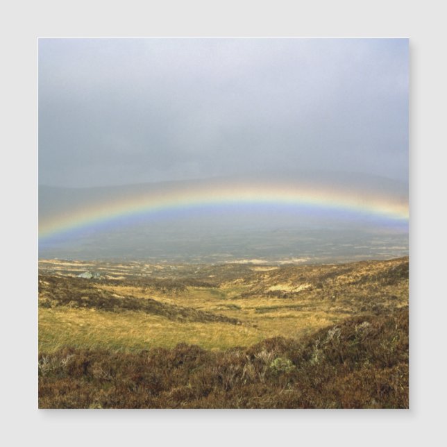 Rainbow Rannoch Moor Scotland Cartão postal Poster (Frente)