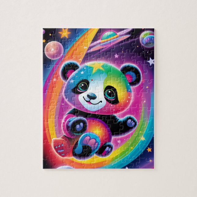 Rainbow Space Panda Quebra-cabeça (Vertical)