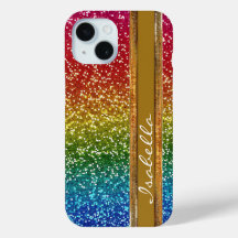 Rainbow Sparkle Glitter, Personalizado com Nome