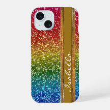 Rainbow Sparkle Glitter, Personalizado com Nome