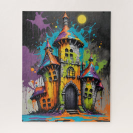 Rainbow Splatter Castle Jigsee Quebra-cabeça