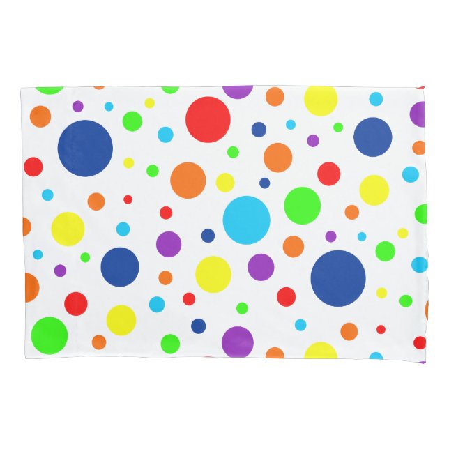 Rainbow Spots Pillowcase (Frente-Esquerda)