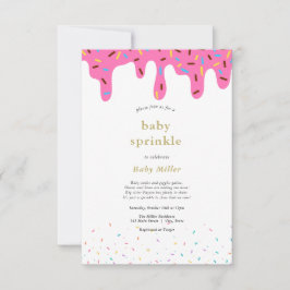 Rainbow Sprinkles Baby Sprinkle Convite