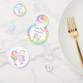 Rainbow Stars & Magical Unicorn Happy Birday