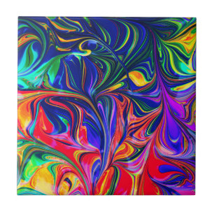 Rainbow Swirl Trippy Glow Stick