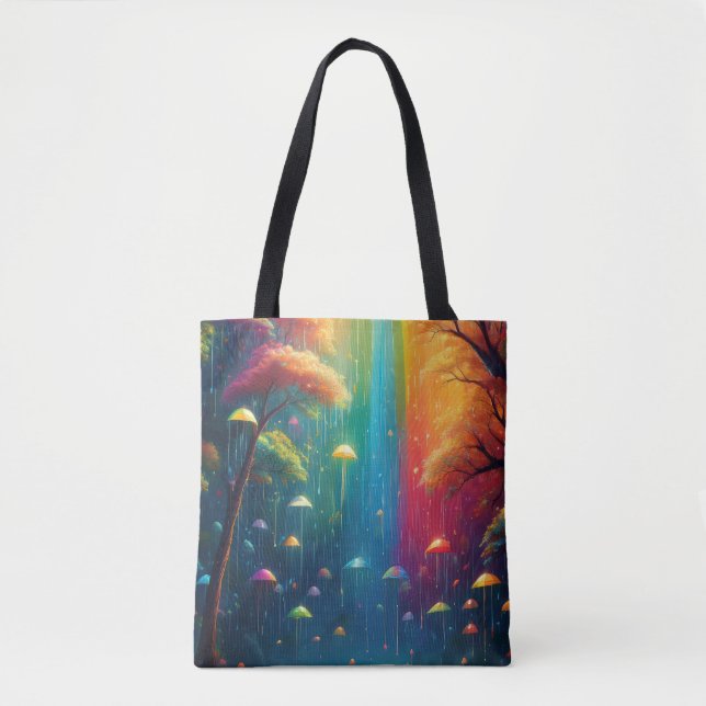 Rainbow Tote Bag Fantasy Design (Frente)
