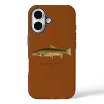 Rainbow Trout Saddle Brown iPhone 16 Case