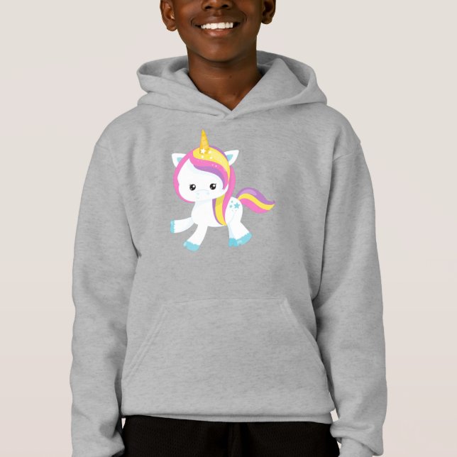 Rainbow Unicorn, Cute Unicorn, Star, Magic Unicorn (Frente)
