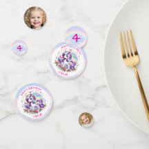 Rainbow Unicorn Girl's Birthday Party Personalized