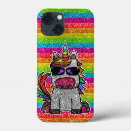 Rainbow Unicorn Glitter Sparkles Dourados