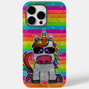 Rainbow Unicorn Glitter Sparkles Dourados