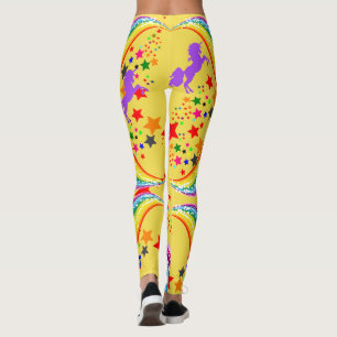 Rainbow Unicorn Leggings Personaliza Calças Yoga