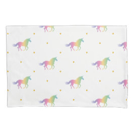 Rainbow Unicorns e Dourado padrão de estrelas