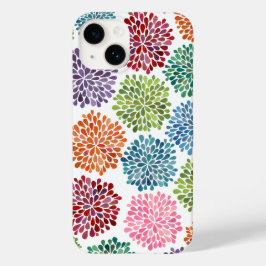 Rainbow Watercolor Dahlia Floral Flower Fine Art