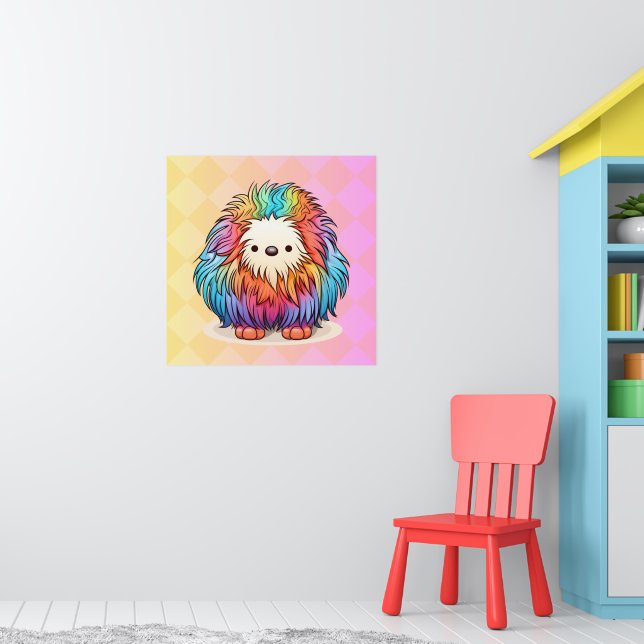 Rainbow Yeti Poster (Berçário 1)