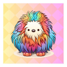 Rainbow Yeti Poster