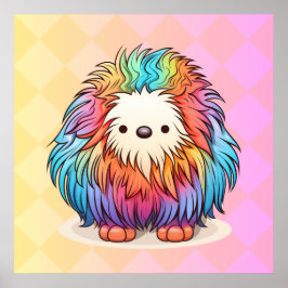 Rainbow Yeti Poster