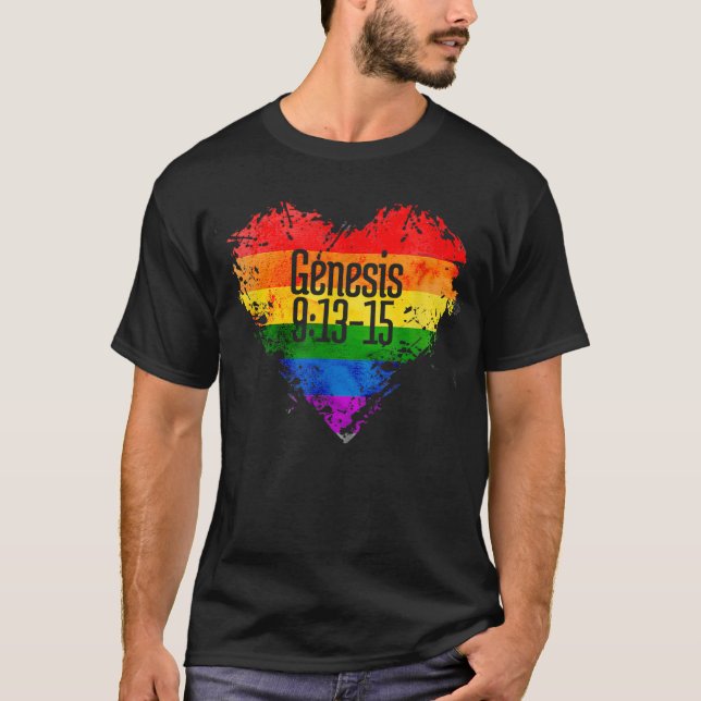 Rainbows como uma promessa da Camisa T-913-15 de D (Frente)