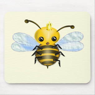 Rainha Abelha Mouse Pad - Seu Texto - Cor