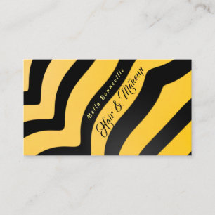 Rainha Abelha Stripes Amarelo Cartão de visita