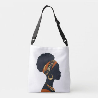 Rainha Afrohemiana Retrato Bolsa Tote transversal