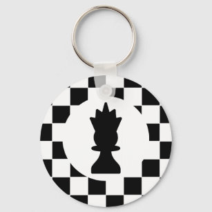 Chaveiro Peão de xadrez rainha do batimento cardíaco bispo