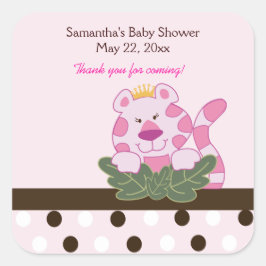 Rainha cor-de-rosa da etiqueta do favor do