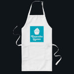rainha cupcake | avental azul de grande turquesa p<br><div class="desc">rainha cupcake | Aroma de assar azul-turquesa,  grande,  em forma de grão,  para mulheres. Um presente engraçado para o amante do cupcake. Cor de fundo personalizável. Faça um para mãe,  mãe,  esposa,  tia,  avó,  irmã,  filha etc.</div>