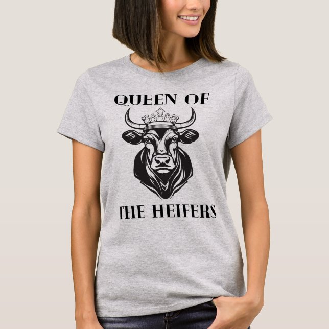 Rainha da camiseta de Vaca de Heifers (Frente)