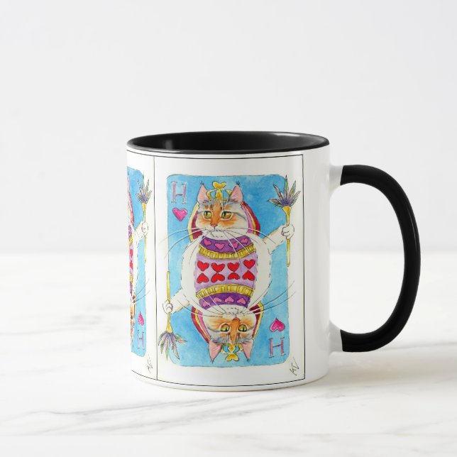Rainha da caneca do gato dos corações (Direita)