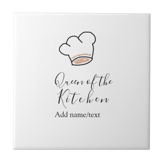 Rainha da cozinha chef cozinhando adicionar nome c (Frente)