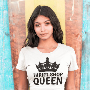 RAINHA DA LOJA DE SEGUNDA MÃO, Camisetas engraçada