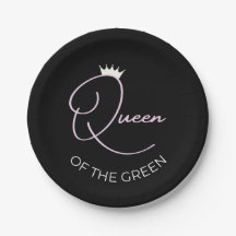 Rainha da Mulher Verde - pratos de papel temático 