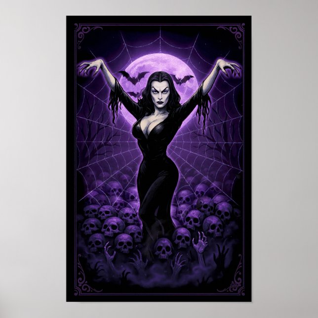 Rainha da Web – Poster de Vampiro Gótico (Frente)